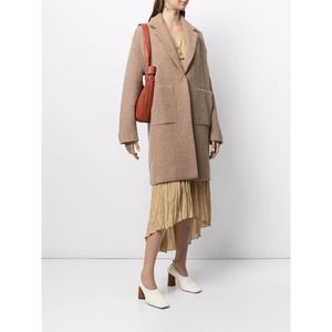 Vince Merino Wool Blend Longline Cardigan Sweater Camel Women's Size M NWT